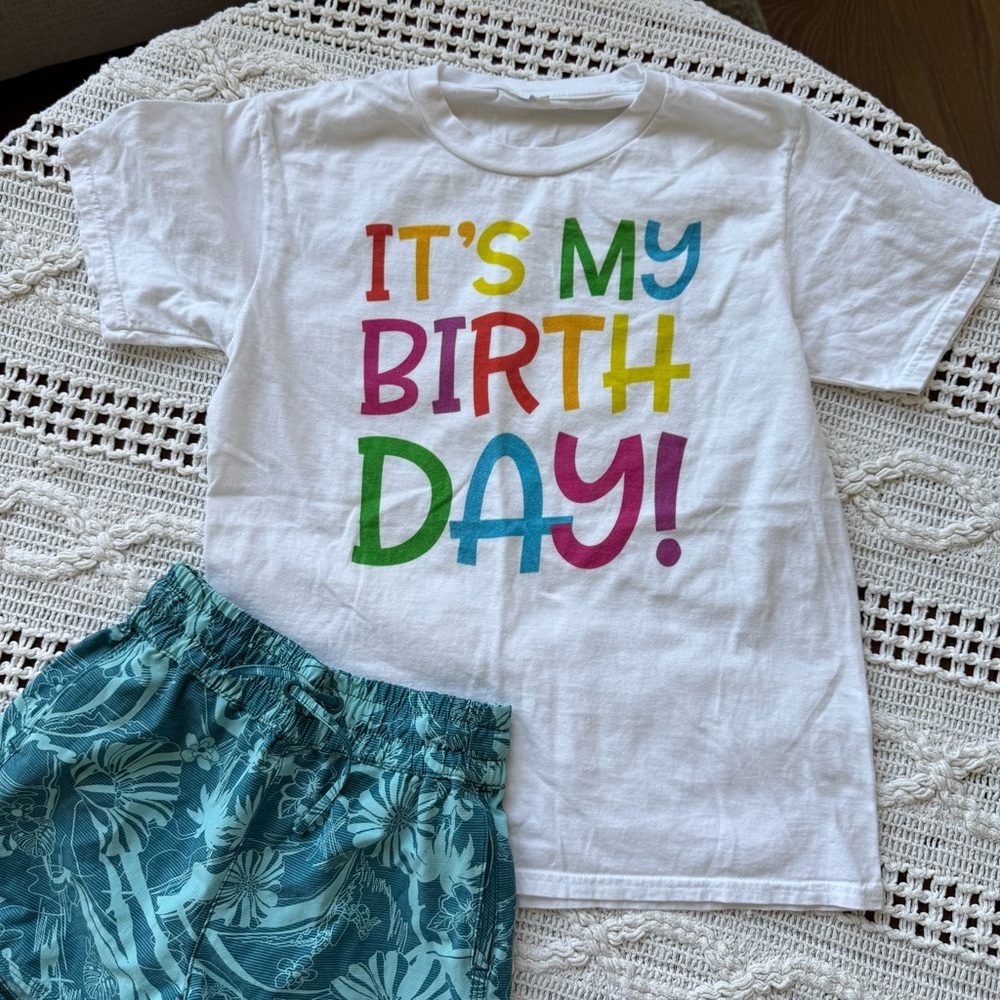 It’s my birthday White Short Sleeve Tee